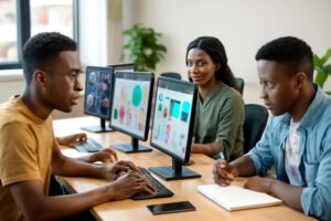 Formation Laravel Abidjan — Étudiants ISD en cours pratique
