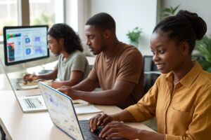 Formation Business Intelligence Abidjan — Étudiants ISD en cours pratique
