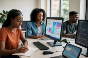 Formation Tronc Commun Abidjan — Étudiants ISD en cours pratique